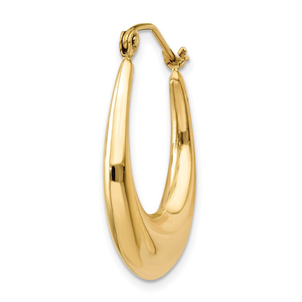 Single 14k Polished Hoop Earring