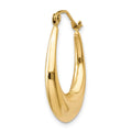 Single 14k Polished Hoop Earring