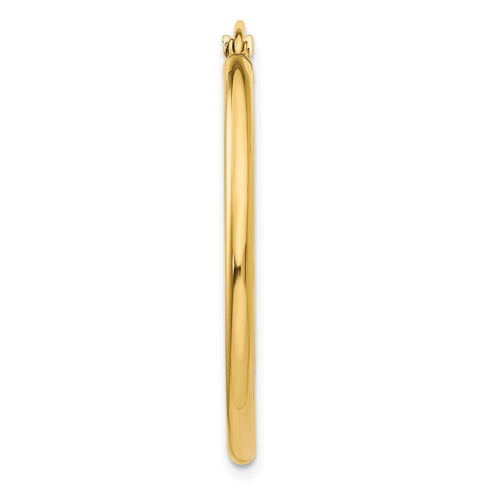 Single 14k Polished 2x30mm Lightweight Tube Hoop Earring