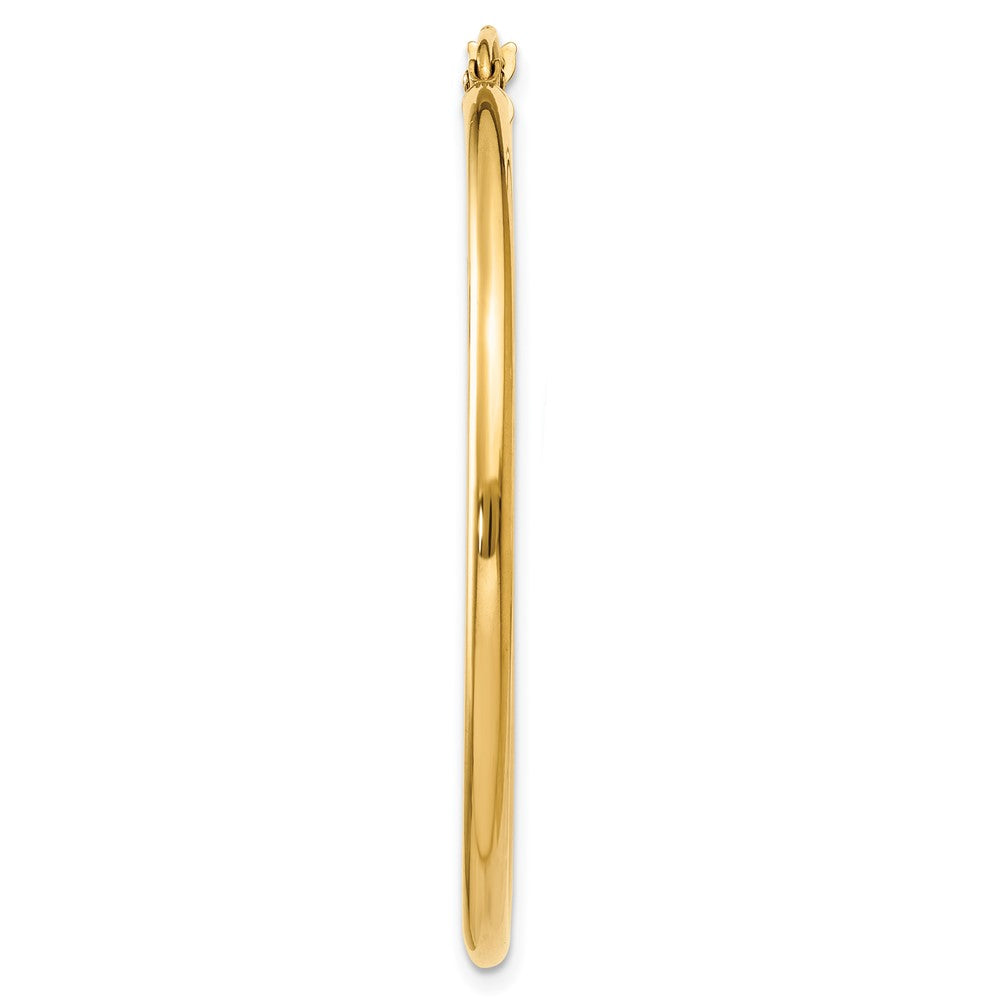 Single 14k Polished 2x40mm Tube Hoop Earring