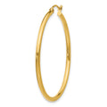 Single 14k Polished 2x40mm Tube Hoop Earring