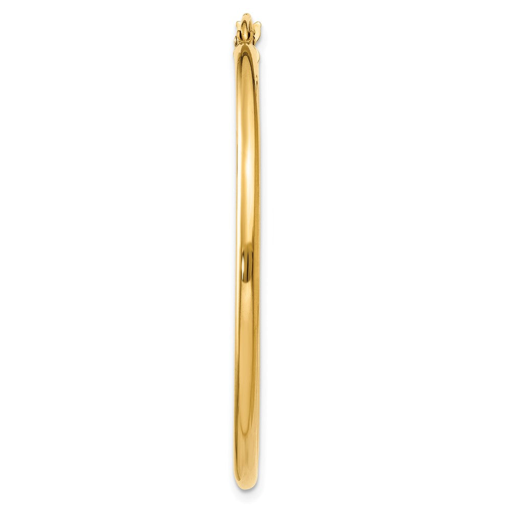 Single 14k Polished 2x40mm Lightweight Tube Hoop Earring