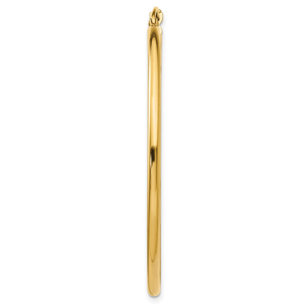 Single 14k Polished 2x45mm Tube Hoop Earring