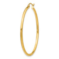 Single 14k Polished 2x45mm Tube Hoop Earring