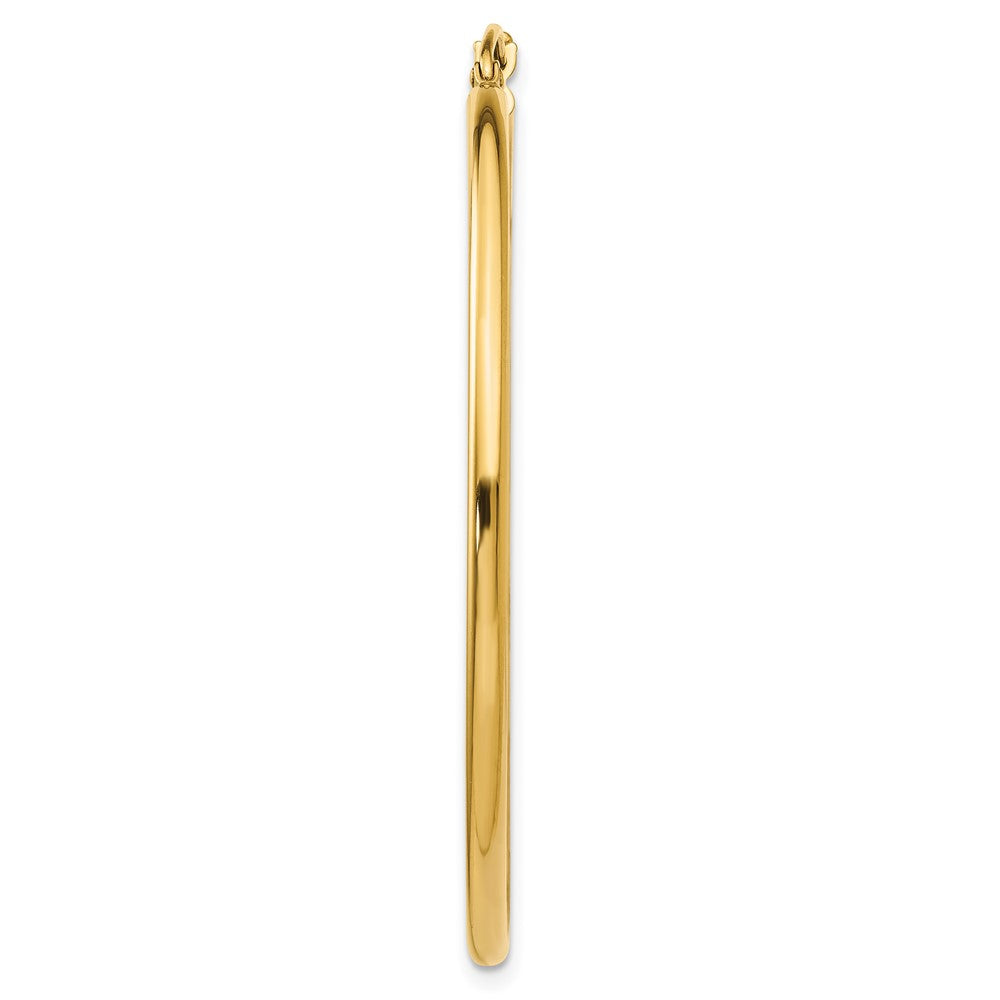 Single 14k Polished 2x45mm Lightweight Tube Hoop Earring
