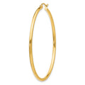 Single 14k Polished 2x50mm Tube Hoop Earring