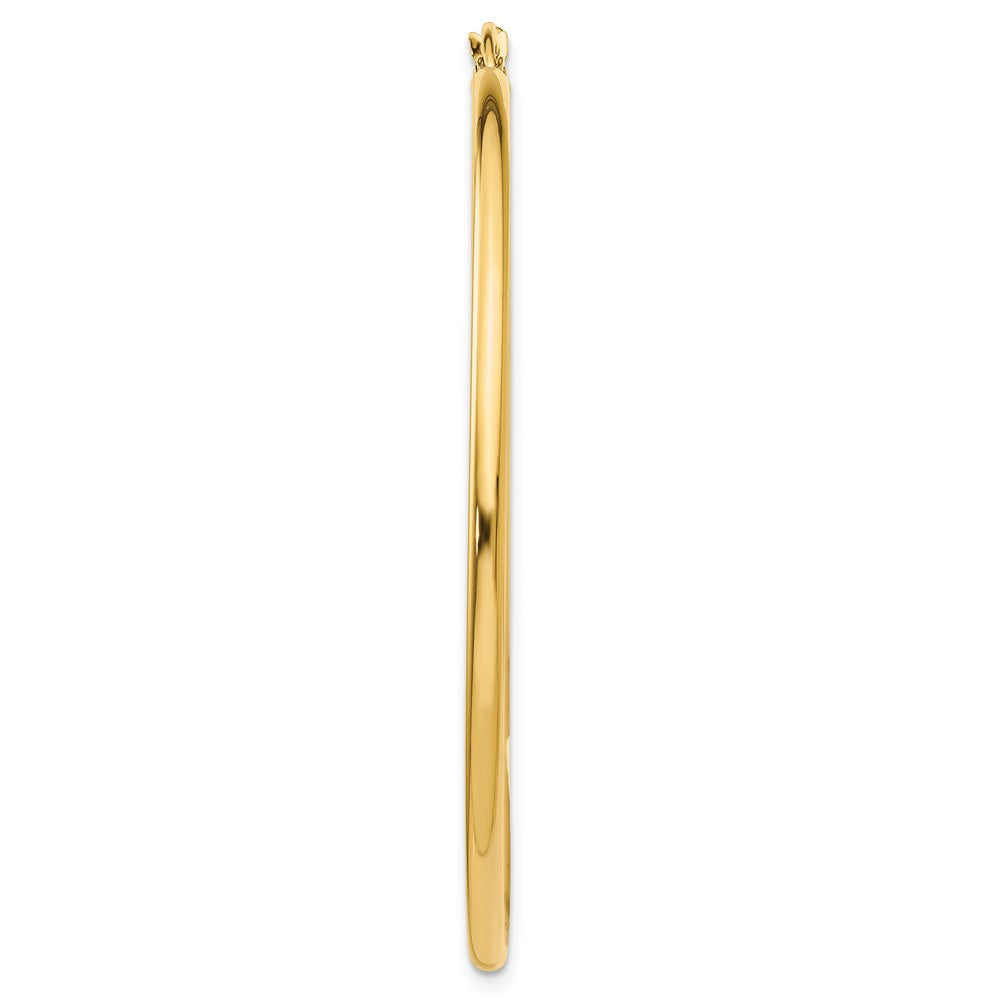 Single 14k Polished 2x50mm Lightweight Tube Hoop Earring