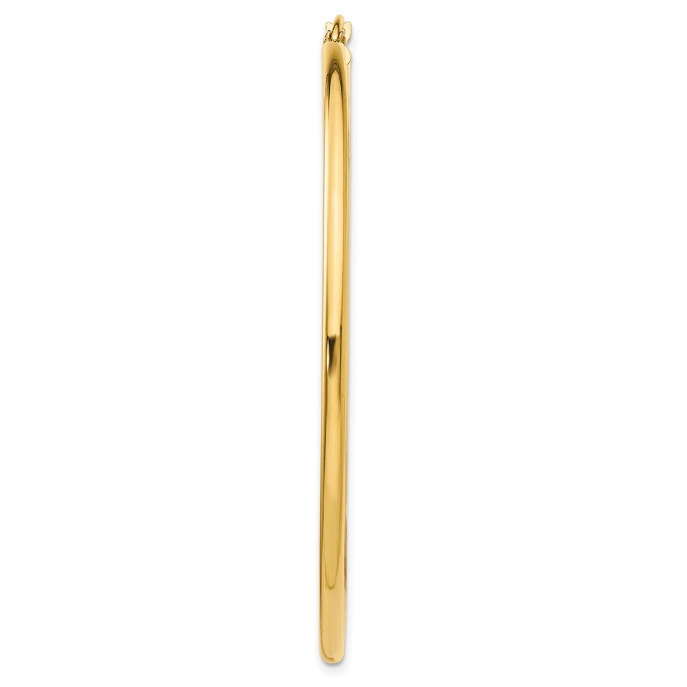 Single 14k Polished 2x55mm Tube Hoop Earring