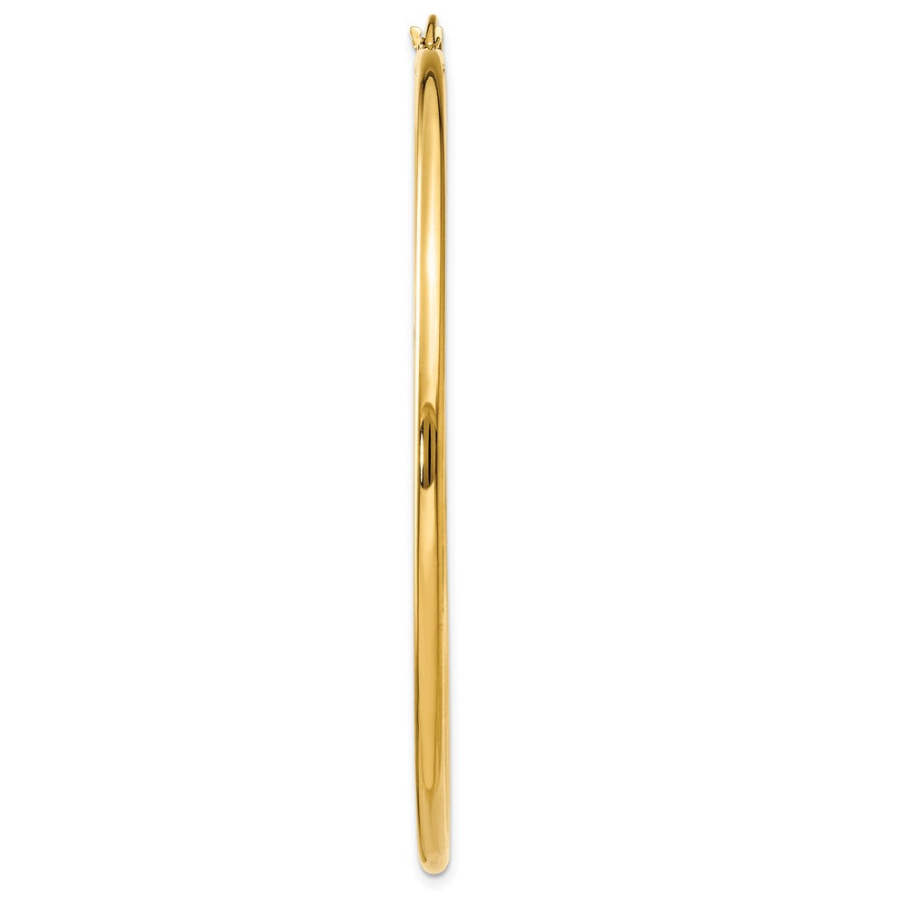 Single 14k Polished 2x60mm Tube Hoop Earring