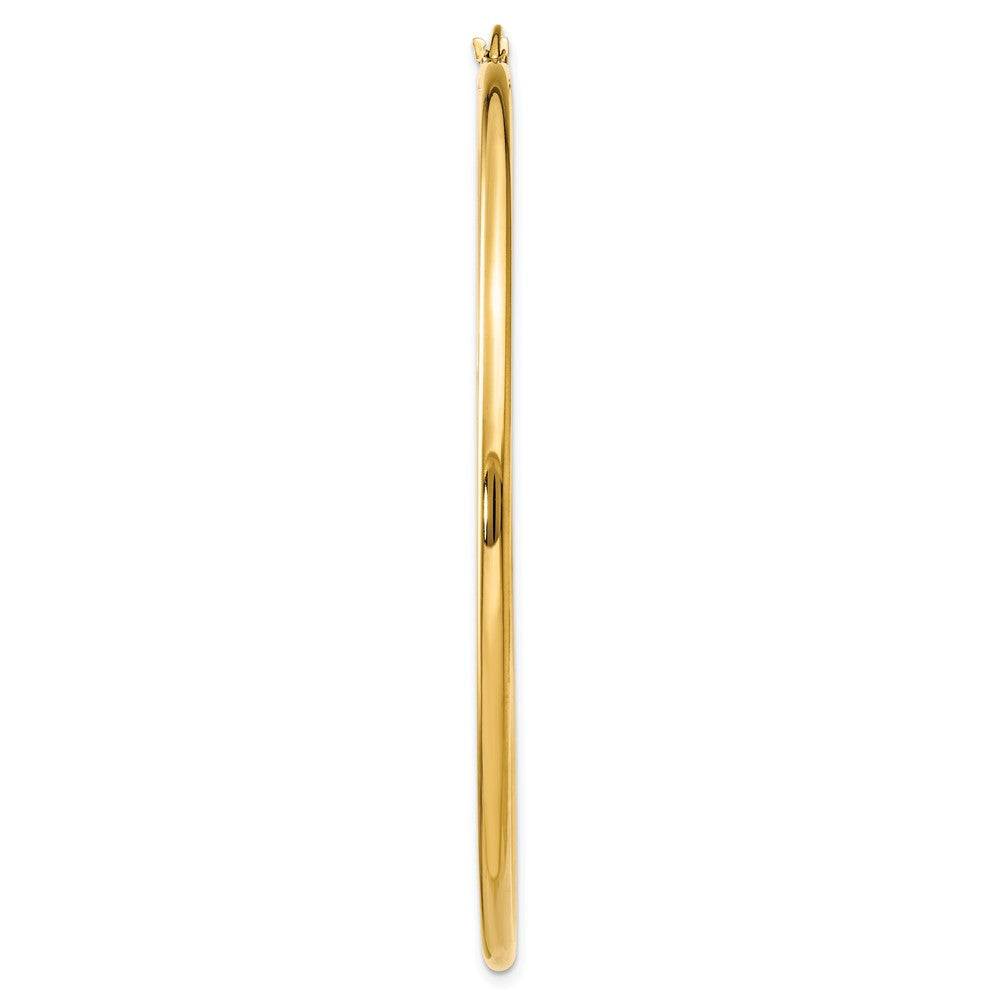 Single 14k Polished 2x60mm Lightweight Tube Hoop Earring