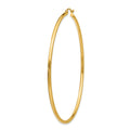 Single 14k Polished 2x65mm Tube Hoop Earring