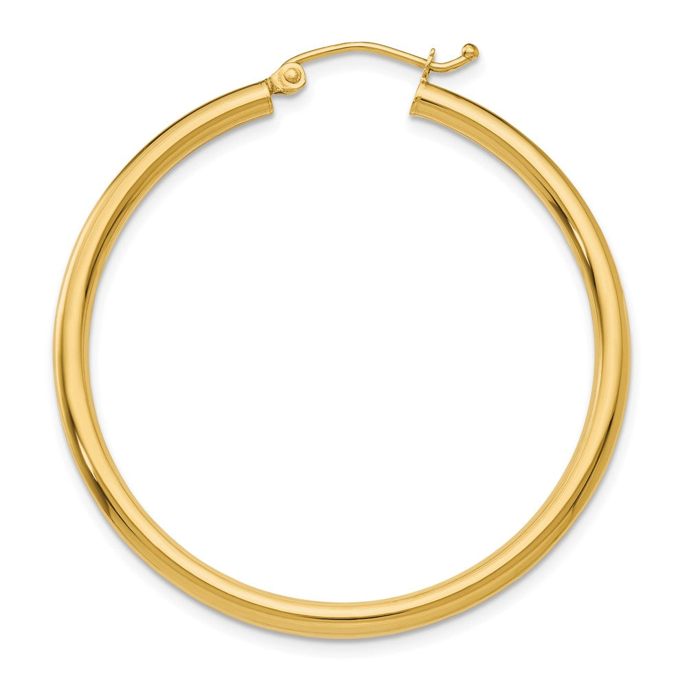 Single 14K Polished 2.5mm Tube Hoop Earring