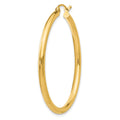 Single 14K Polished 2.5mm Tube Hoop Earring