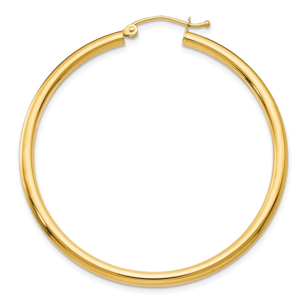 Single 14K Polished 2.5mm Tube Hoop Earring