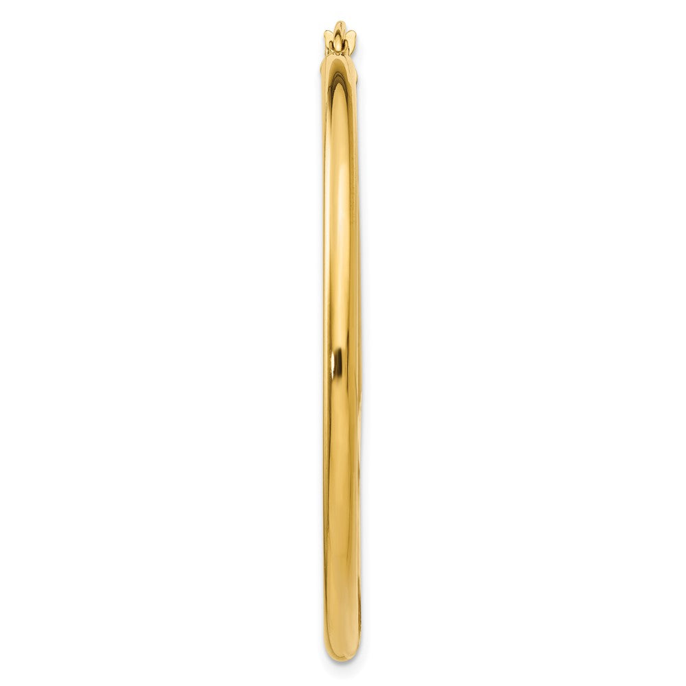 Single 14K Polished 2.5mm Lightweight Tube Hoop Earring