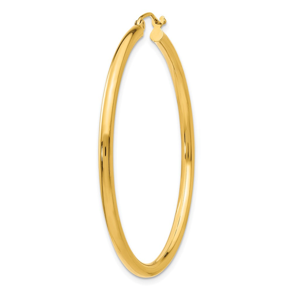 Single 14K Polished 2.5mm Lightweight Tube Hoop Earring