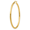 Single 14K Polished 2.5mm Lightweight Tube Hoop Earring