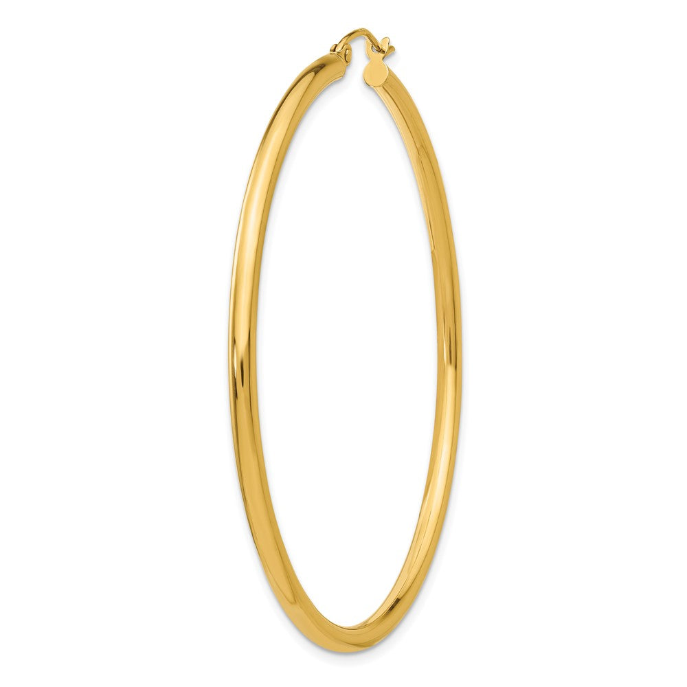 Single 14K Polished 2.5mm Lightweight Tube Hoop Earring