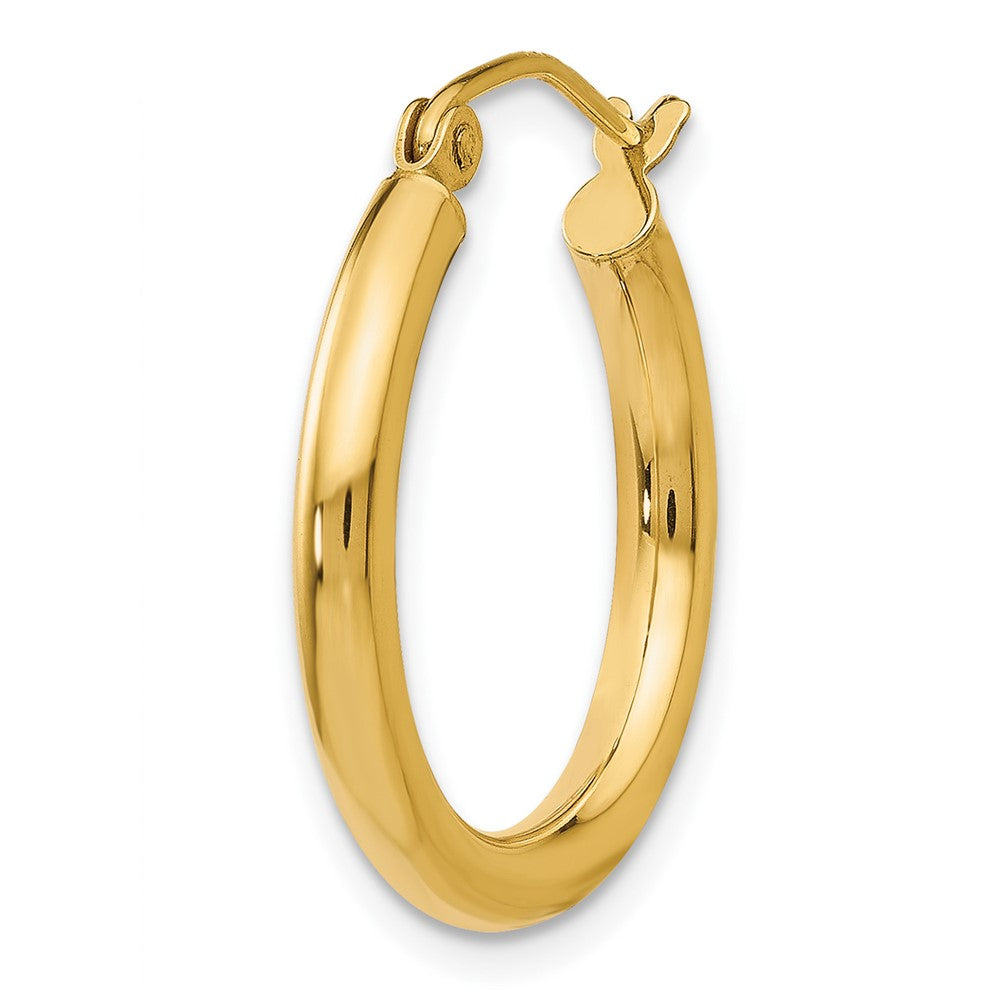Single 14K Polished 2.5mm Tube Hoop Earring