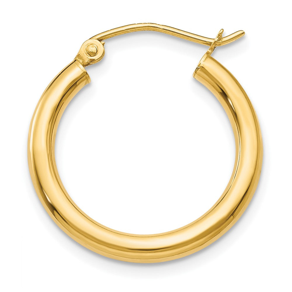 Single 14K Polished 2.5mm Lightweight Tube Hoop Earring