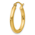 Single 14K Polished 2.5mm Lightweight Tube Hoop Earring