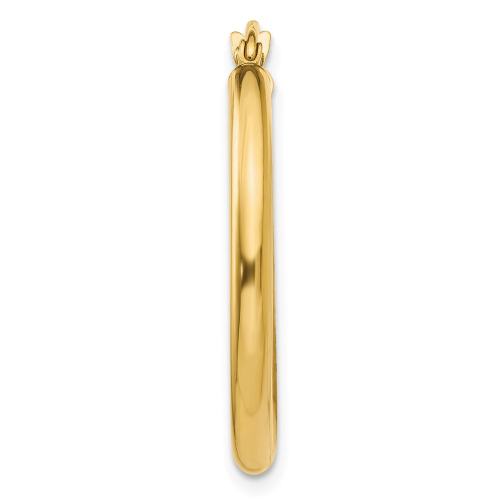 Single 14K Polished 2.5mm Tube Hoop Earring