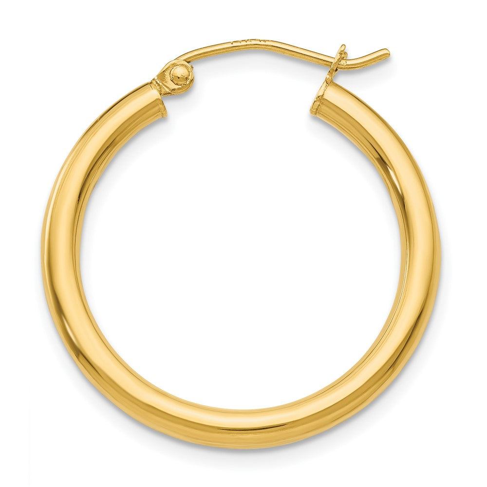 Single 14K Polished 2.5mm Tube Hoop Earring