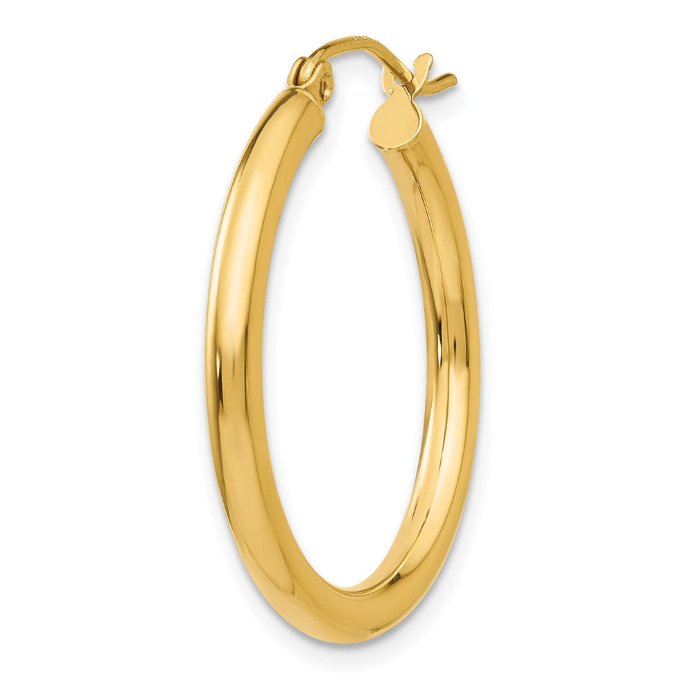 Single 14k Polished 2.5mm Lightweight Tube Hoop Earring