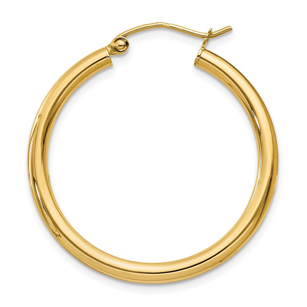 Single 14K Polished 2.5mm Tube Hoop Earring