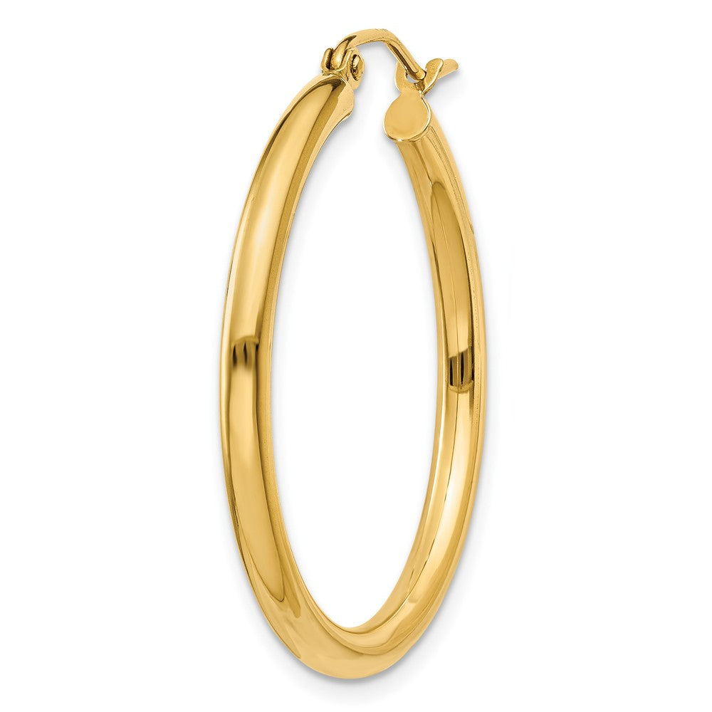 Single 14K Polished 2.5mm Tube Hoop Earring