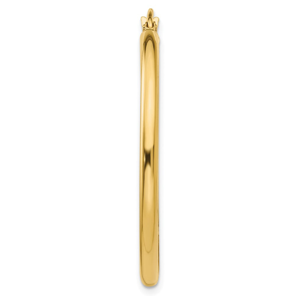 Single 14K Polished 2.5mm Tube Hoop Earring