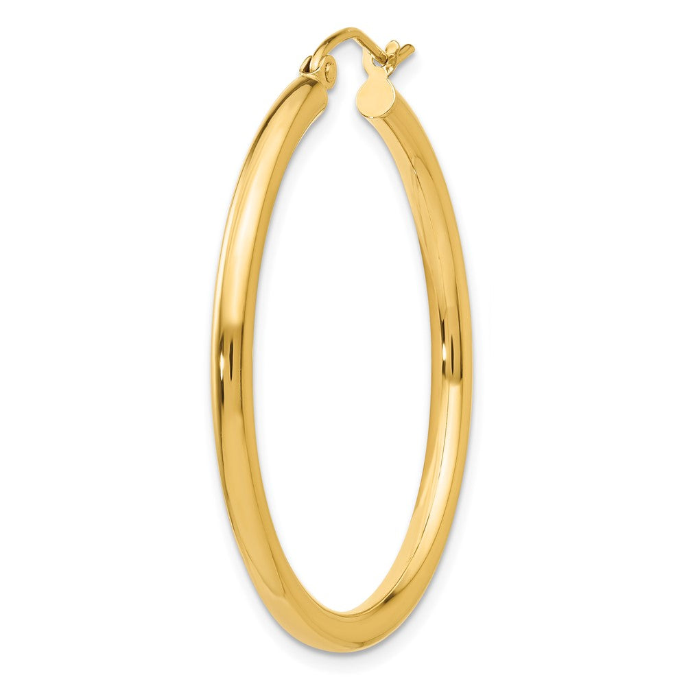 Single 14K Polished 2.5mm Tube Hoop Earring