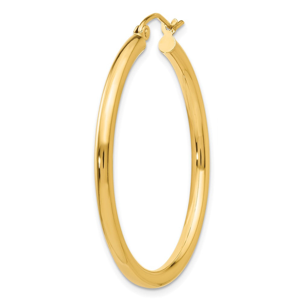 Single 14k Polished 2.5mm Lightweight Tube Hoop Earring
