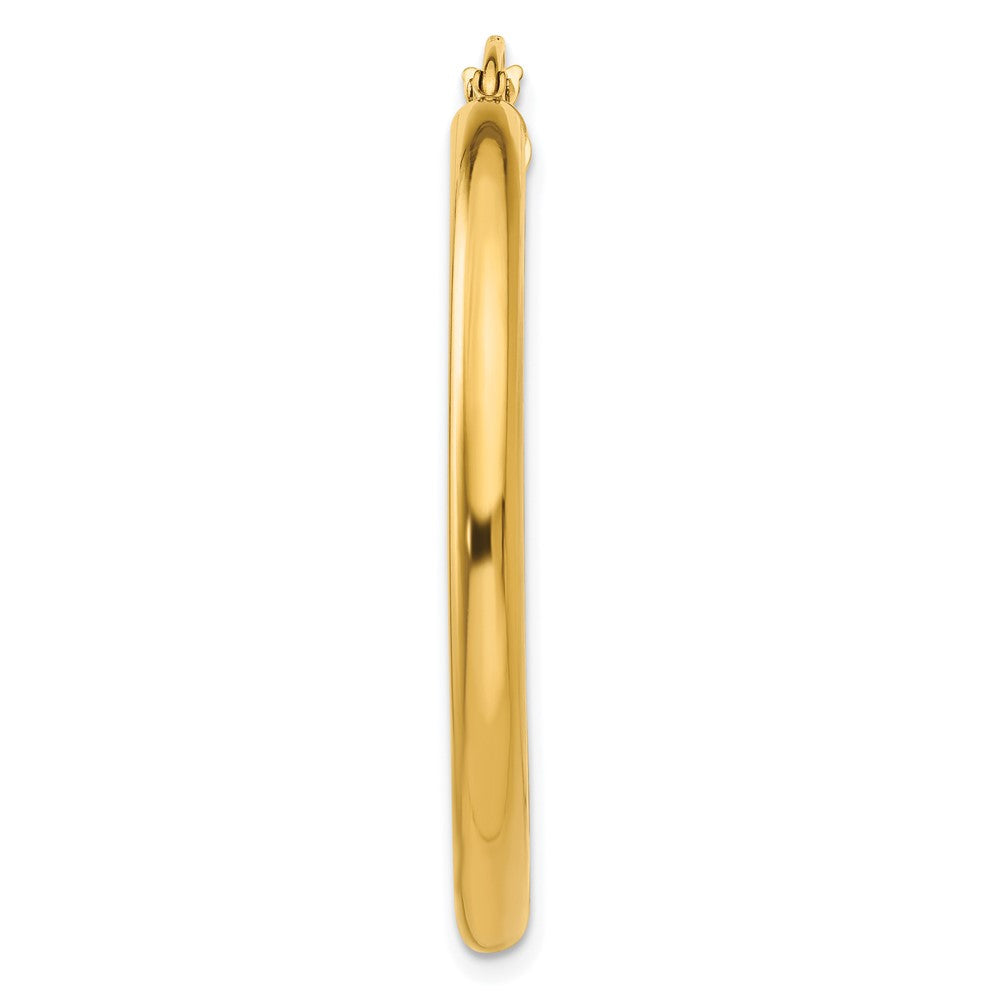 Single 14K Polished 3mm Tube Hoop Earring