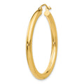 Single 14K Polished 3mm Tube Hoop Earring