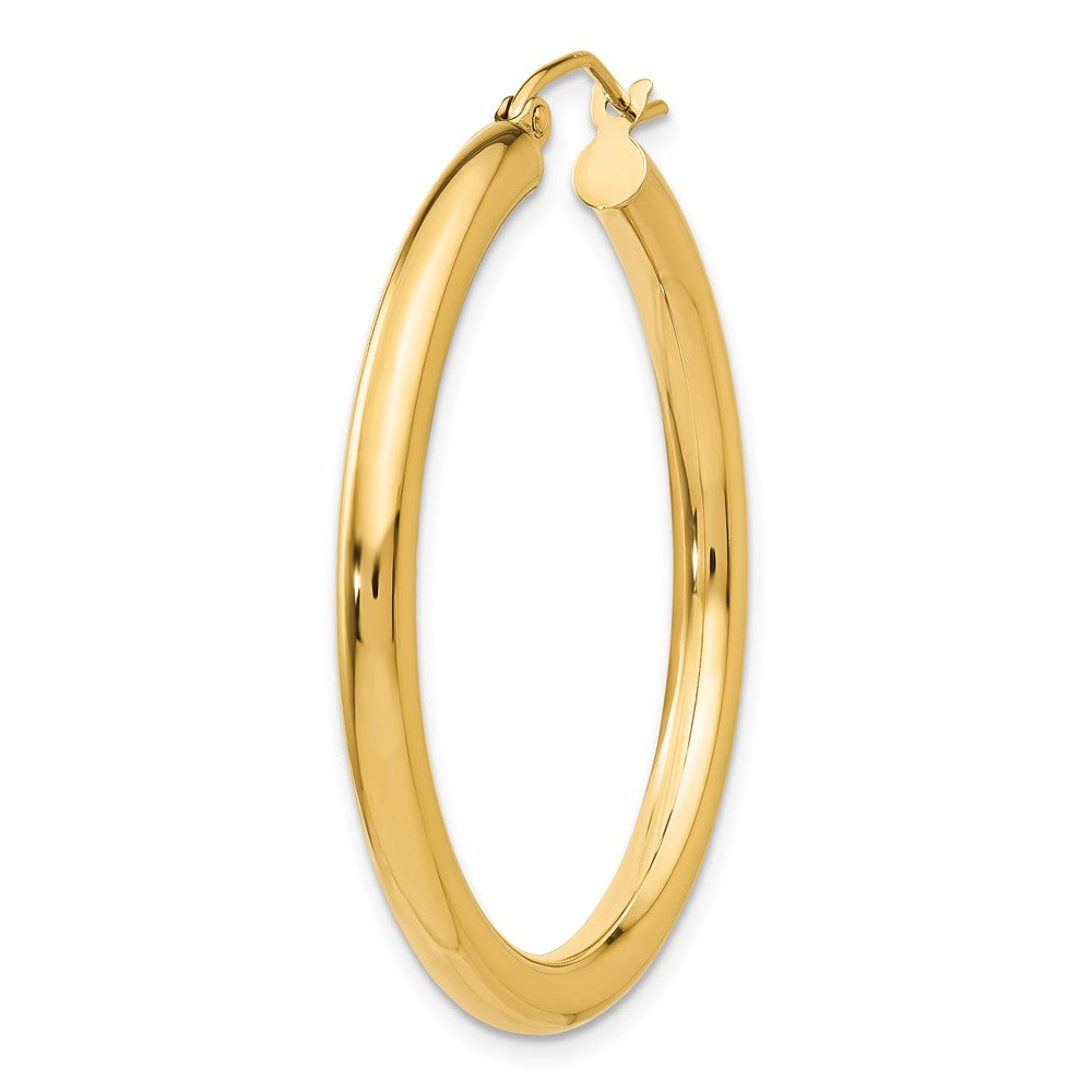 Single 14K Polished 3mm Tube Hoop Earring
