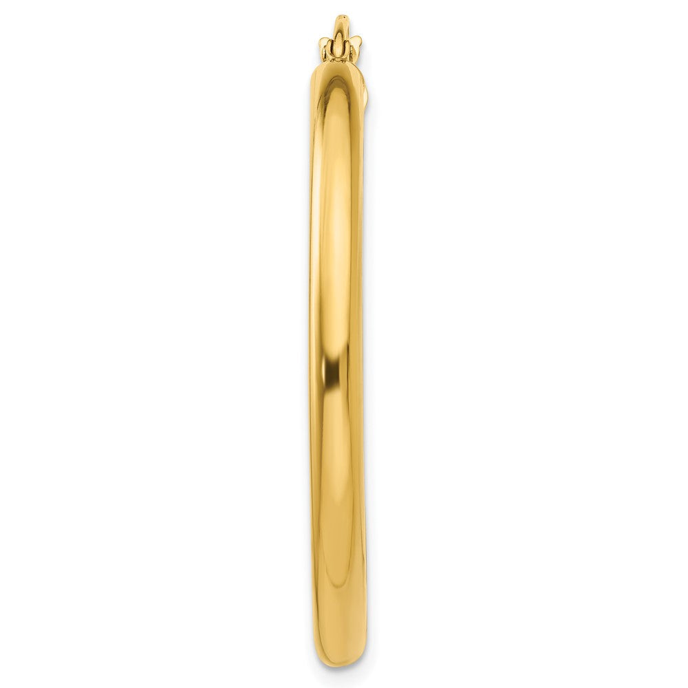Single 14K Polished 3mm Lightweight Tube Hoop Earring