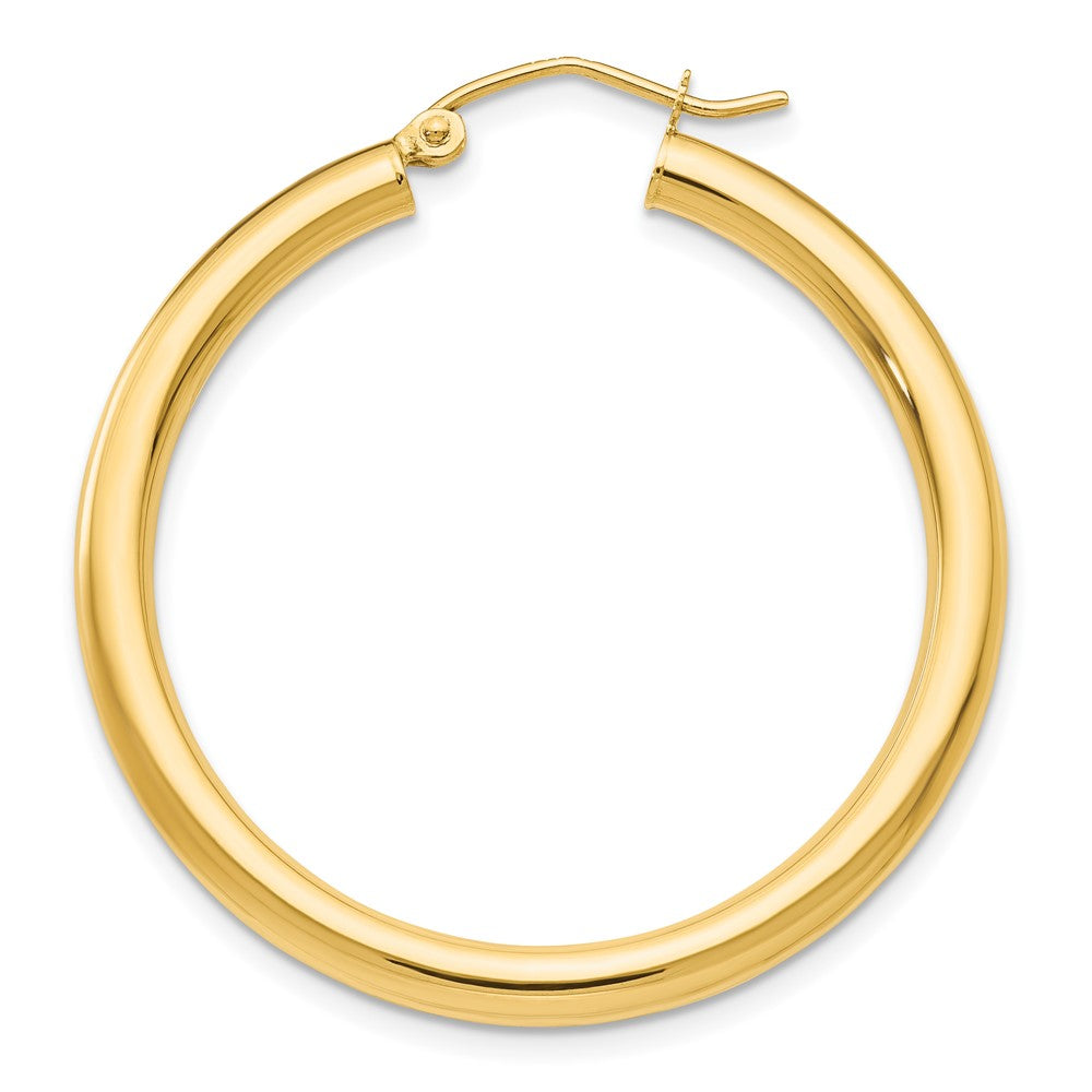Single 14K Polished 3mm Lightweight Tube Hoop Earring