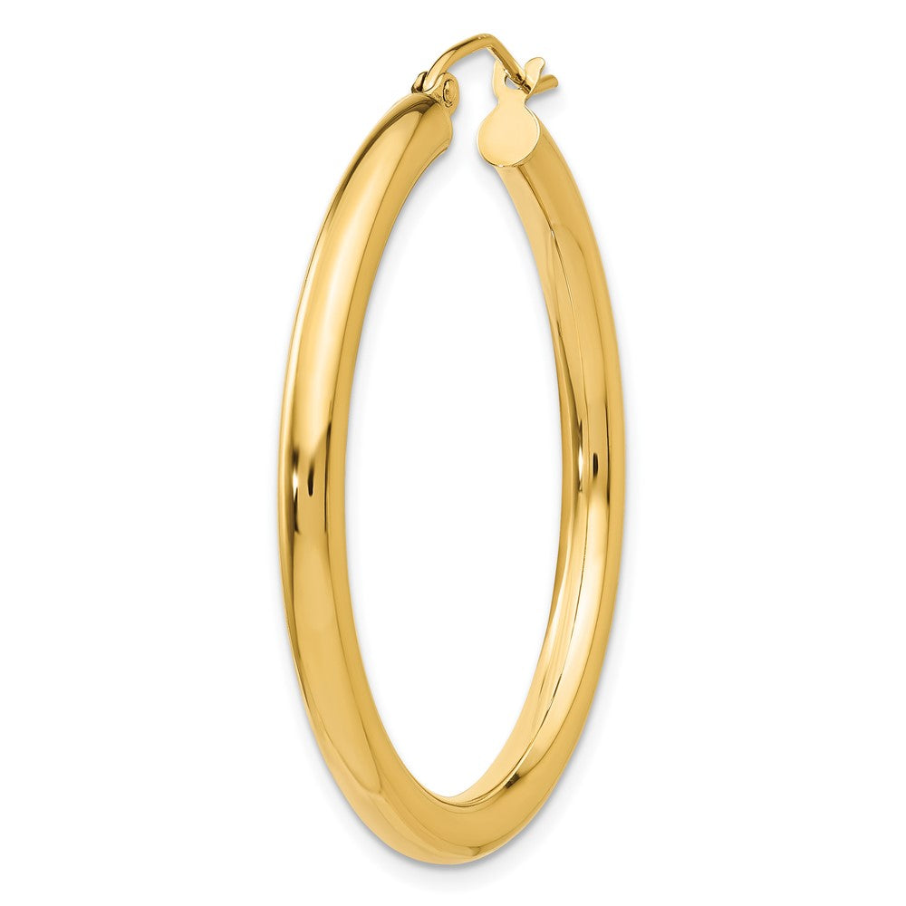 Single 14K Polished 3mm Lightweight Tube Hoop Earring