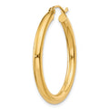 Single 14K Polished 3mm Lightweight Tube Hoop Earring