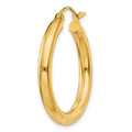 Single 14k Polished 3mm Lightweight Tube Hoop Earring