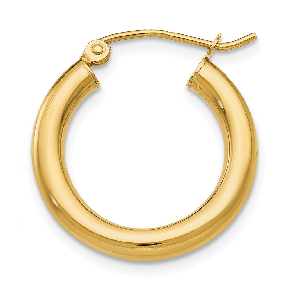 Single 14k Polished 3mm Tube Hoop Earring