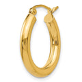 Single 14k Polished 3mm Tube Hoop Earring