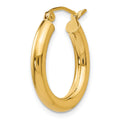 Single 14k Polished 3mm Lightweight Tube Hoop Earring