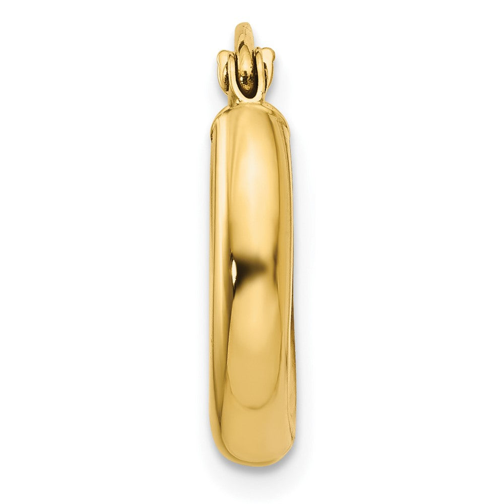 Single 14K Polished 3mm Tube Hoop Earring