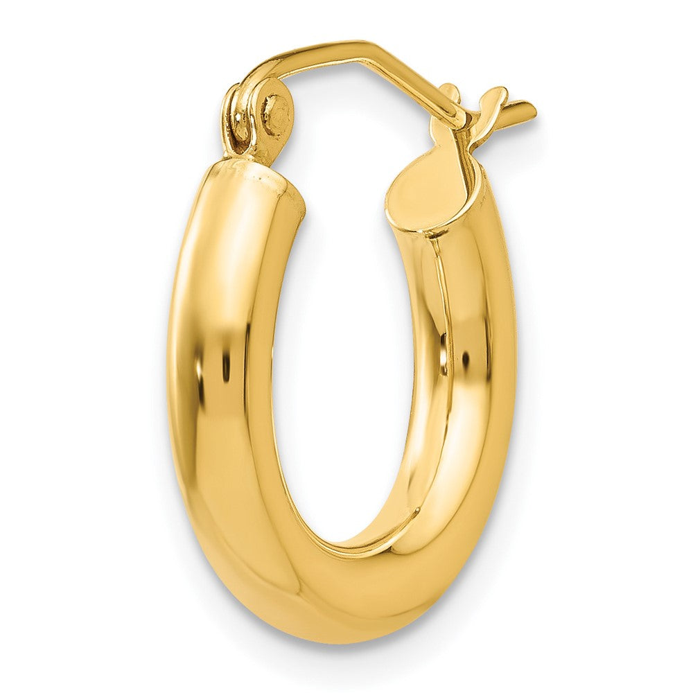Single 14K Polished 3mm Tube Hoop Earring