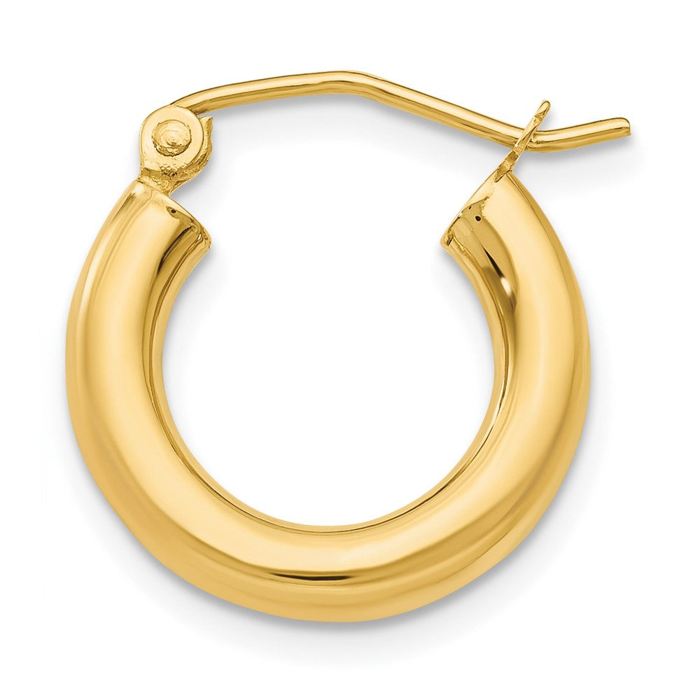 Single 14k Polished 3mm Lightweight Tube Hoop Earring
