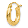 Single 14K Polished 3mm Tube Hoop Earring