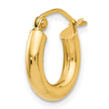 Single 14k Polished 3mm Lightweight Tube Hoop Earring