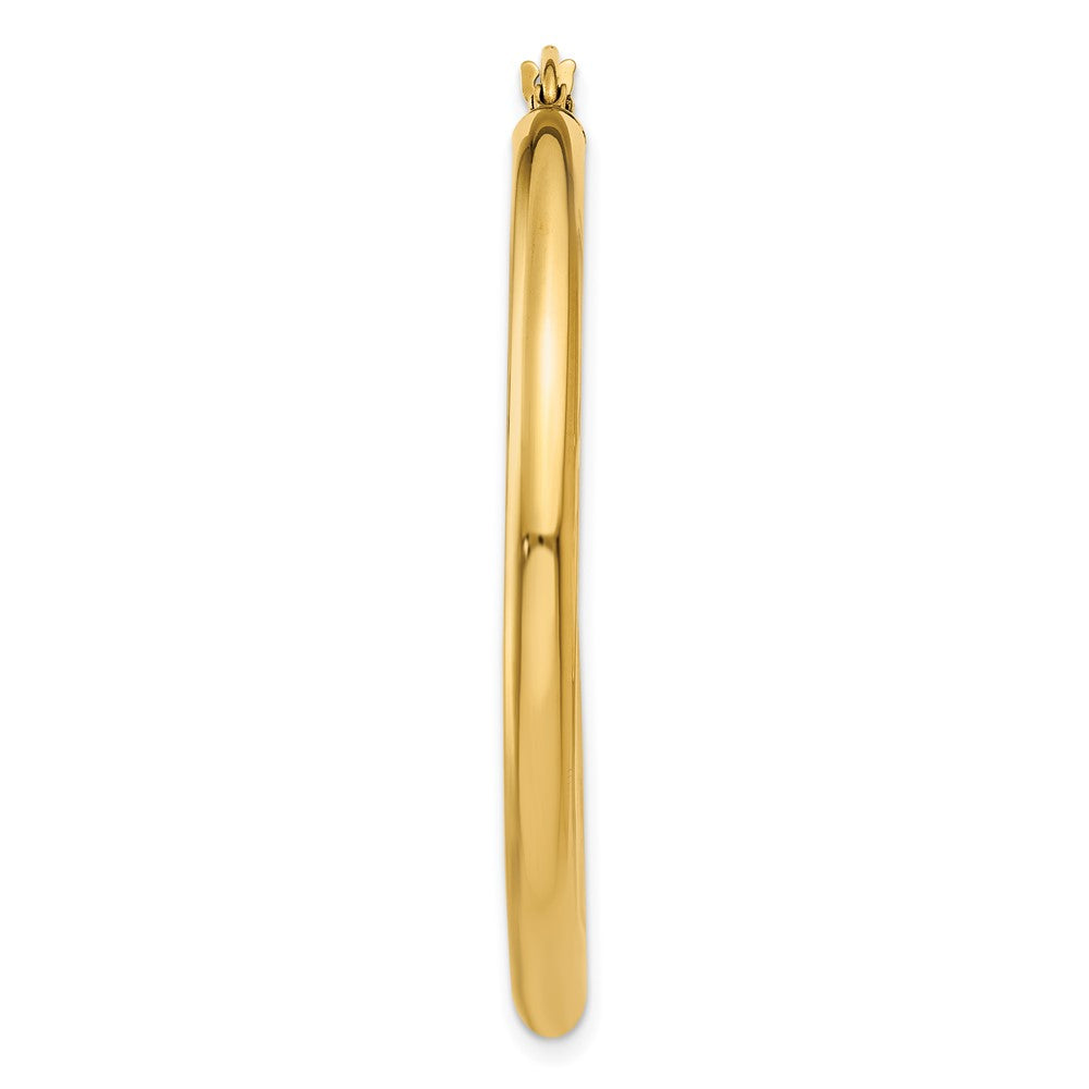Single 14K Polished 3mm Lightweight Tube Hoop Earring